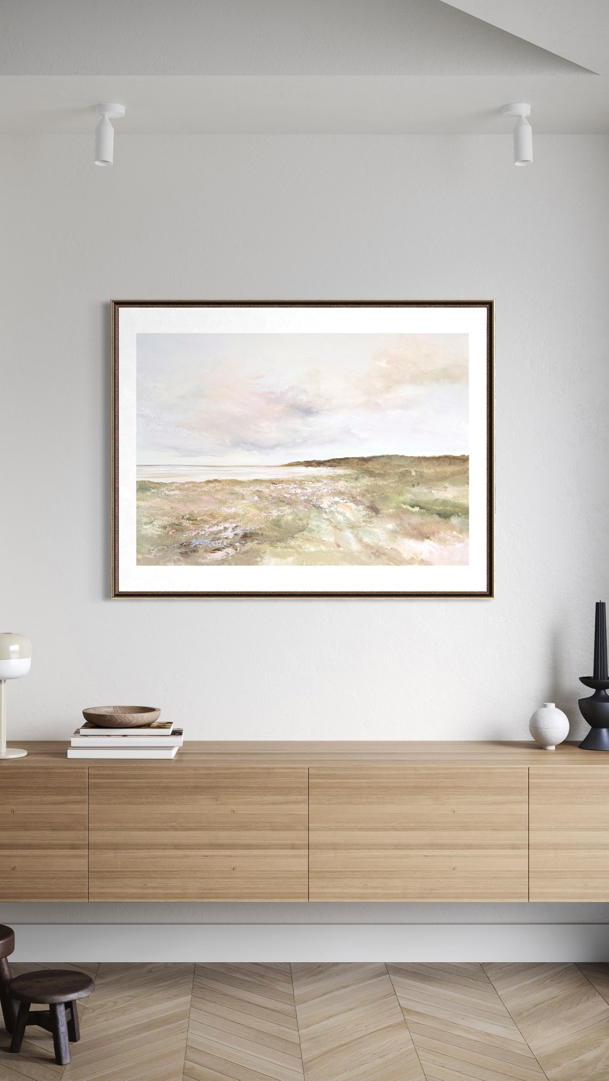 Speglande grönska fine att 